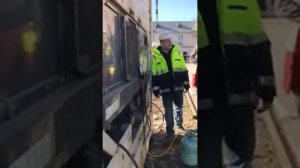 Дозаправка фреоном рефрижераторного контейнера GCS