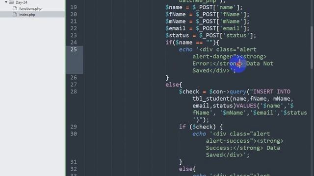 Day 24 mySql Insert Show and Email Validation with check Database смотреть онлайн