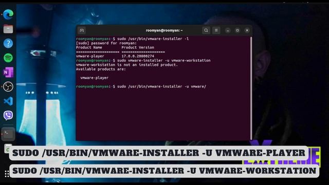 Uninstall Vmware Workstation Player on Ubuntu | Linux | Roomyan смотреть онлайн