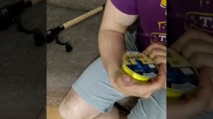 Намотка шнура на катушку. Фидерная рыбалка дома???