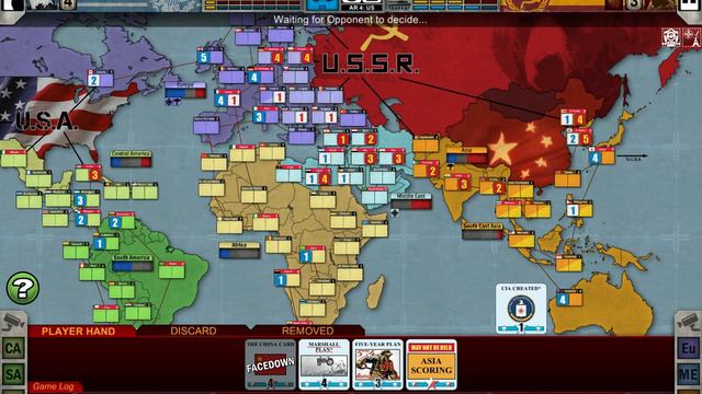 Twilight Struggle v1.0.4 versus AI Gameplay смотреть онлайн
