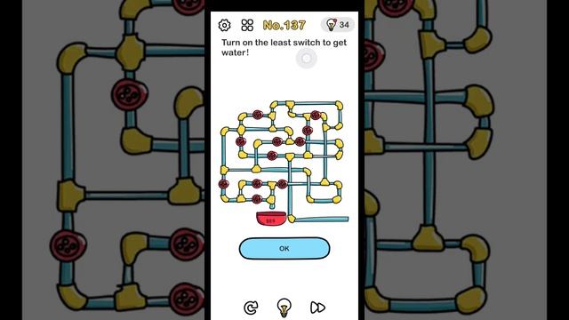Brain out level 137 turn on the least switch to get water walkthrough and solution смотреть онлайн