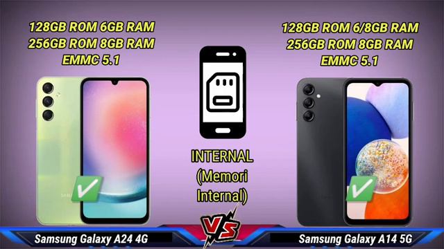 Samsung Galaxy A24 4G vs Samsung Galaxy A14 5G смотреть онлайн