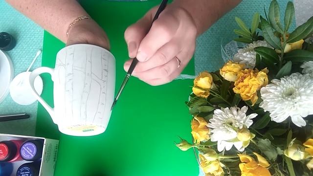 Роспись кружки легко и быстро!!! смотреть онлайн