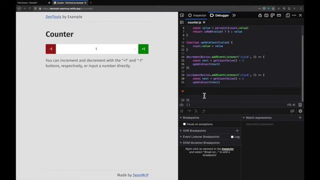 Set Breakpoints In The Firefox DevTools смотреть онлайн