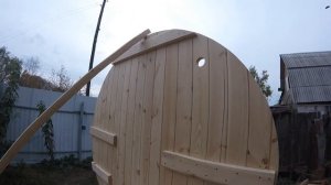 БАНЯ БОЧКА СВОИМИ РУКАМИ часть 3