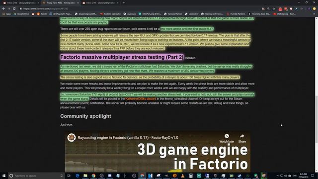 Factorio Friday Facts #292 - Inching closer to Stable смотреть онлайн