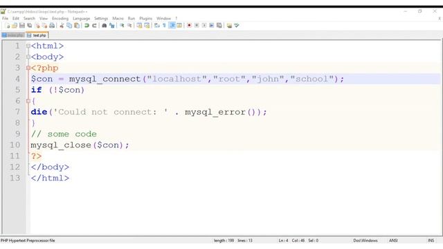 php loops,database connection and insert commands m4v смотреть онлайн