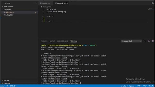 Git Reset смотреть онлайн