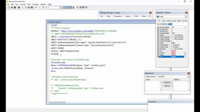 Consumiendo una API REST en Visual FoxPro: Método GET, POST y POST con parámetros смотреть онлайн
