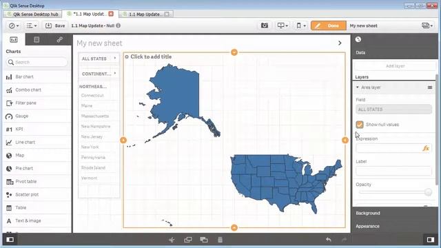 Qlik Sense как сделать аналитику на карте Map Chart Object геоаналитика смотреть онлайн