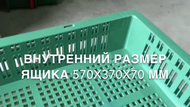 Пластиковый ящик 600х400х75 - 02 (перфорированный) смотреть онлайн