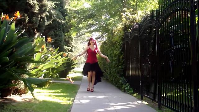 Ameynra fashion - black cotton high-low skirt with chiffon ruffle. Sofia Goldberg смотреть онлайн