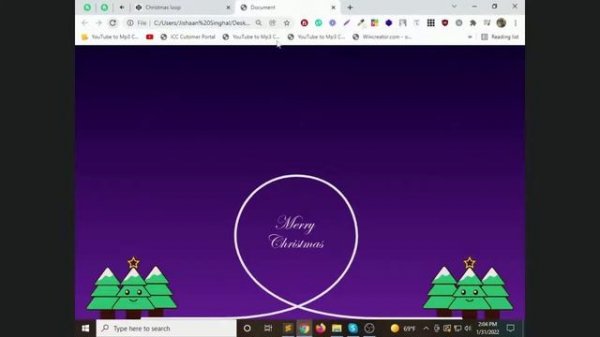 Christmas loop Animation with html css and js in 2022 +full source code by jishaansinghal