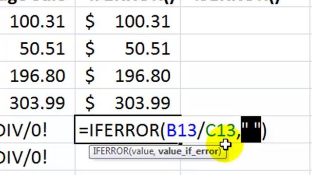 How to Prevent Formula Errors from Displaying in Excel 2007 смотреть онлайн