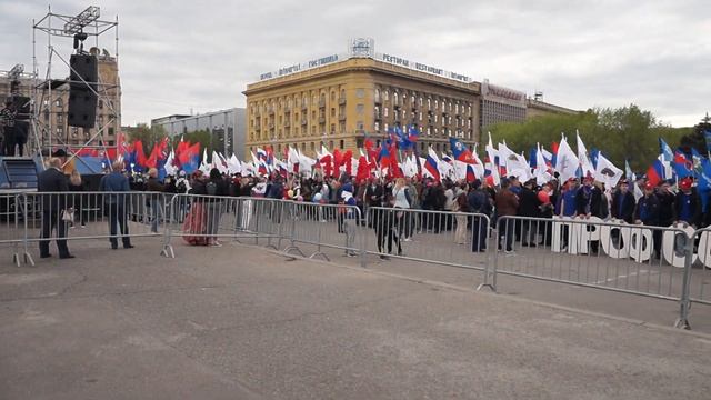 Первомайская демонстрация, шествие Профсоюзов, Волгоград 1 мая 2022 года, Часть 8 смотреть онлайн