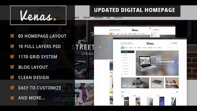 Venas - Ecommerce PSD Template | Themeforest Website Templates and Themes смотреть онлайн