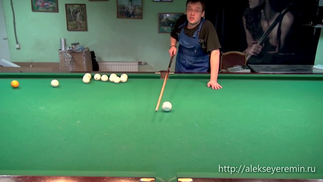 Подучимся играть на бильярде - Оттяжка