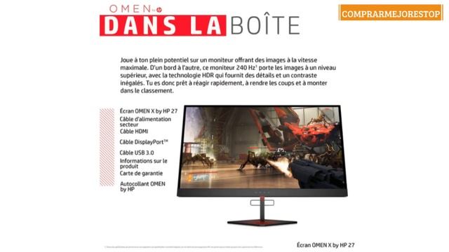 HP OMEN X 27 - Monitor gaming de 27" QHD (AMD FreeSync, DisplayPort, HDMI, Salida de Audio смотреть онлайн