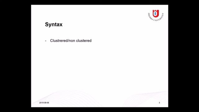 Index och lagringsutrymme - Föreläsning 21 (SQL) смотреть онлайн