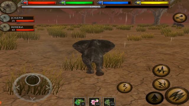🐘African Baby Calf Elephant Survival Simulator - African Savanna Is Very Brutal, Awesome 3D Graphic смотреть онлайн