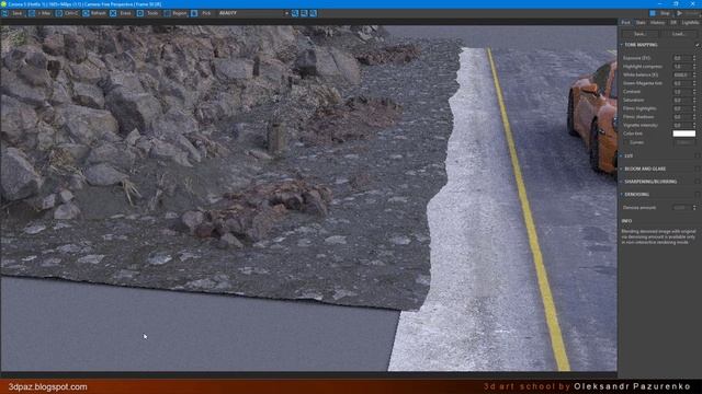 Рендер авто с окружением. 3ds Max, Corona Renderer, Quixel Megascans