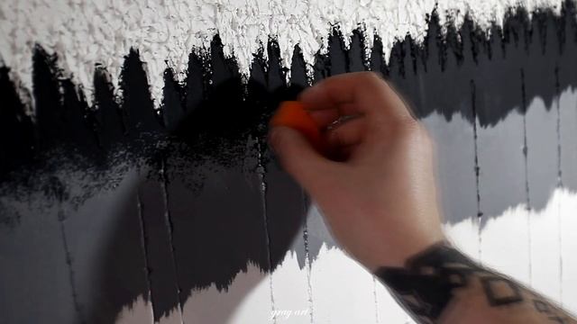 I draw a three-dimensional abstract picture, Acrylic painting смотреть онлайн