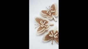 Цветы из мешковины и джута.