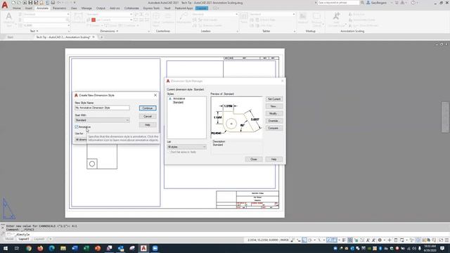 Tech Tip: AutoCAD 2021 Annotation Scaling смотреть онлайн