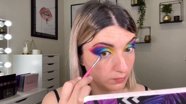 RAINBOW EYES ? MATCH MY MAKEUP TO MY NAILS! COLLAB WITH BLACK SWAN BEAUTY | HELLO GORGEOUS MUA смотреть онлайн