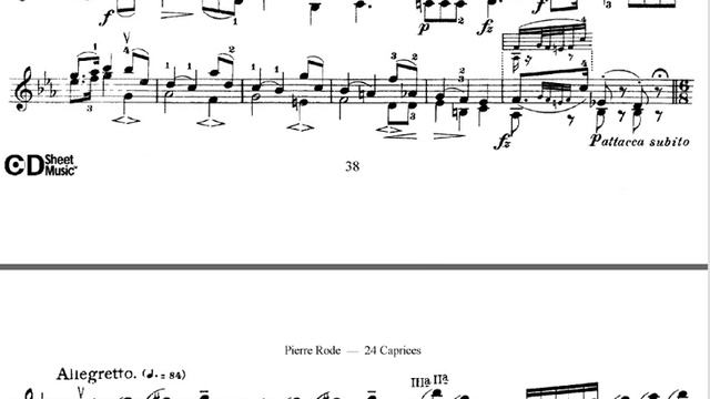 Caprice De Rode N°19   (www.sheetmusic-violin.blogspot.com)