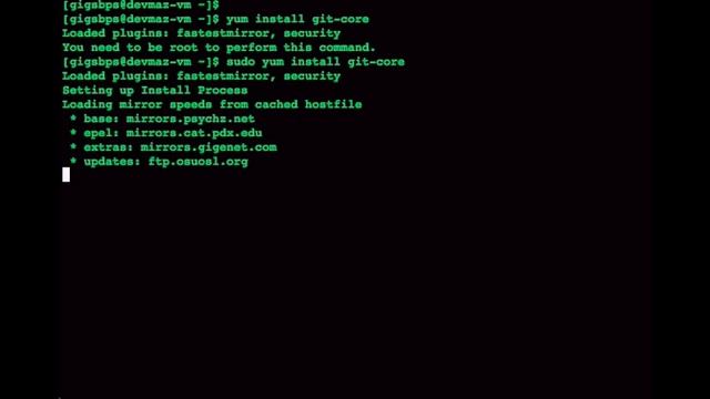 centos git yum install смотреть онлайн