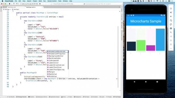 Showing Data with Microcharts in your Xamarin.Forms App