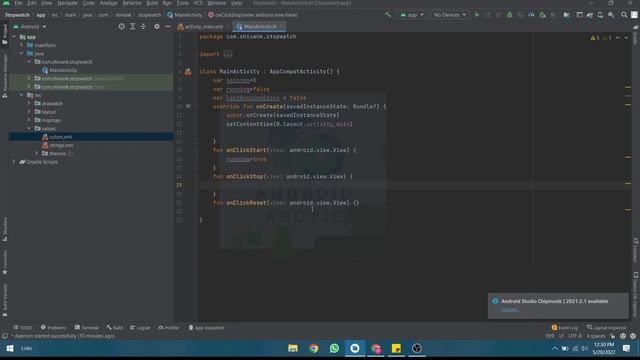 How to develop a STOPWATCH android app in Android Studio with Kotlin смотреть онлайн