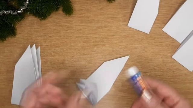 Большая, объёмная снежинка из бумаги. Paper snowflake. DIY смотреть онлайн