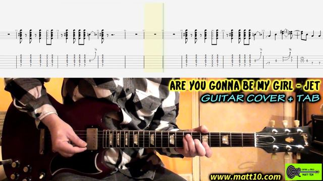 Are You Gonna Be My Girl GUITAR TAB COVER | Jet | Lesson Tutorial How To Play смотреть онлайн