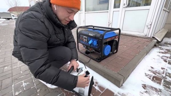 Обзор запуска Dinking Dk3000-A, дали нагрузку больше номинала, пушка тепловая 3квт.