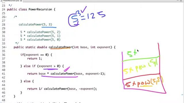 Calculate Power of a Number using Recursion смотреть онлайн