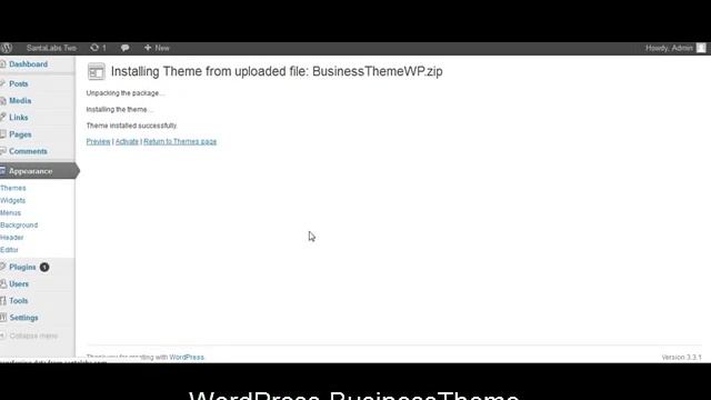 WordPress Business Theme Video Tutorial смотреть онлайн