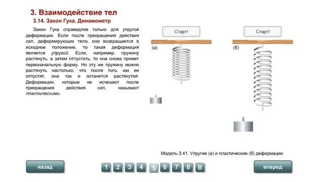 7 кл. Закон Гука Динамометр смотреть онлайн