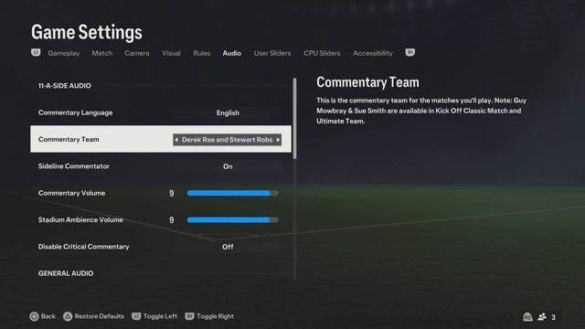 HOW TO TURN OFF / ON COMMENTATORS AND CROWD SOUND IN EA FC 24 смотреть онлайн