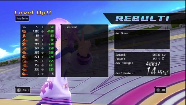 Hyperdimension Neptunia mk2 - Neptune hums Final Fantasy victory theme смотреть онлайн