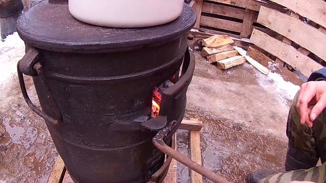 Варим суп на буржуйке из СССР! смотреть онлайн