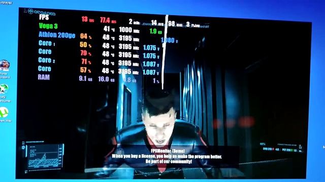 Athlon 200ge igpu Cyber Punk Game Test 2021 смотреть онлайн