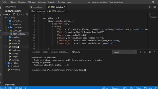 Créer des applications web avec Django python (Fr) | Episode 3: Les modèles смотреть онлайн