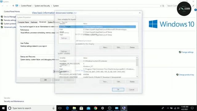 Install Java On Windows 10 | Set Java Environment Variables | Set Java Home Path смотреть онлайн