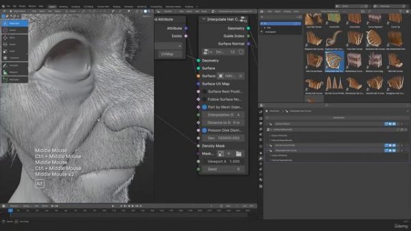 Creating a Hero Weapon for Games - Часть 46 - Peach fuzz and Nose Hair