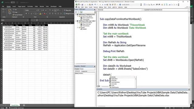 VBA Copy Table from another Workbook смотреть онлайн