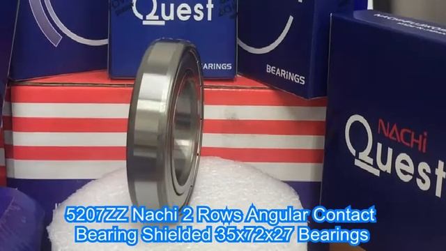 5207ZZ Nachi 2 Rows Angular Contact Bearing Shielded 35x72x27 Bearings смотреть онлайн