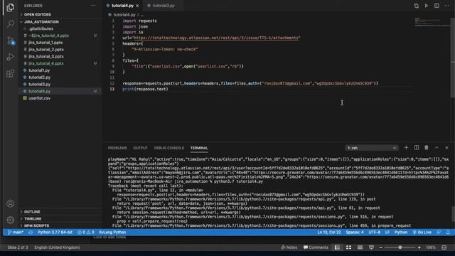Jira Automation Using Python|Add File Attachment To Jira Issue From Rest Api Using Python|Tutorial: смотреть онлайн